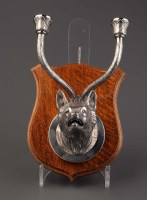 Lot 670 - A George V fox pattern wall light, by The...