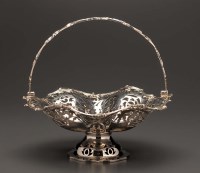 Lot 707 - An Edwardian fruit basket, by William Hutton &...