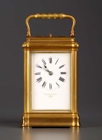 Lot 1280 - A late 19th Century French brass repeating...