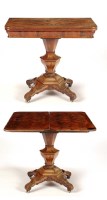 Lot 1383 - A William IV/early Victorian mahogany turnover...