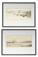 Lot 19 - William Lionel Wyllie (1851-1931) TWO VIEWS OF...
