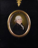 Lot 34 - British School c.1800 A MINIATURE BUST...