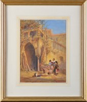 Lot 49 - Charles Vacher (1818-1883) THREE WOMEN AT A...
