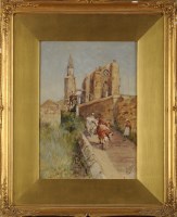 Lot 65 - Robert Jobling (1841-1923) ''WHITBY ABBEY''...