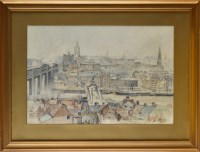 Lot 66 - Robert Jobling (1841-1923) A PANORAMIC VIEW OF...