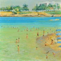 Lot 107 - Peter Collins (b.1938-) ''FIG TREE BAY, CYPRUS'...