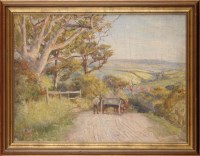 Lot 142 - Robert Jobling (1841-1923) A HORSECART ON A...