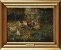 Lot 147 - John Falconar Slater (1857-1937) POULTRY IN A...