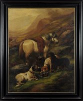 Lot 148 - John W*** Morris (1865-1924) A PONY AND THREE...