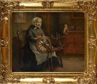 Lot 153 - Ralph Hedley, RBA (1848-1913) A ROOM INTERIOR...