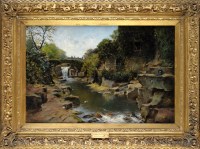 Lot 164 - John Wallace (1841-1905) ''WATERFALL JESMOND...