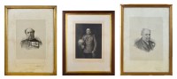 Lot 201 - † A mezzotint print - Portrait of a General in...