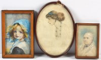 Lot 206 - † A miniature portrait of an elderly woman,...