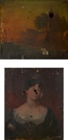 Lot 215 - † A 19th Century bust portrait of a young...