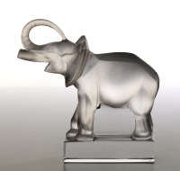 Lot 235 - A Lalique Elephant, 1945-1978 mark ''Lalique...