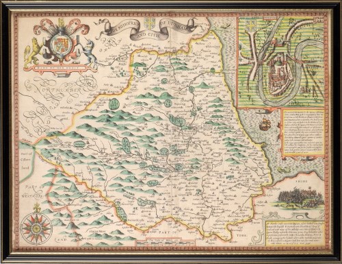 Lot 5 - John Speede (1552-1629) ''THE BISHOPRICK &...