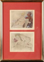Lot 28 - Adrian Ryan (1920-1998) EROTIC SCENES signed...