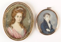 Lot 63 - 19th Century British School A MINIATURE...