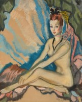 Lot 92 - Arthur John Ferrier (1891-1973) A FEMALE NUDE...