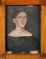 Lot 97 - Late 19th Century British School A NAIVE BUST...