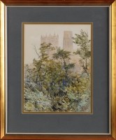 Lot 124 - Robert Jobling (1841-1923) DURHAM CATHEDRAL...