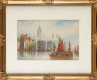 Lot 154 - Thomas Mortimer (19th Century) A DUTCH CANAL...