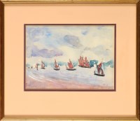 Lot 179 - Adrian Ryan (1920-1998) A FISHING FLEET signed...