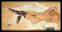 Lot 239 - Alexandra McLain (Contemporary) RECLINING NUDE...