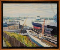 Lot 242 - Jack F*** Harrison (1904-2004) ''DOCKS AND...