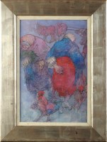 Lot 249 - Anda Paterson, RSW, RGI (1935-) ''HEN WOMEN OF...