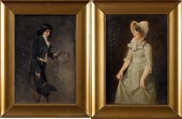 Lot 271 - British School C.1900 FULL-LENGTH STUDIES OF A...