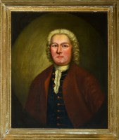 Lot 273 - English School A BUST PORTRAIT OF AN 18TH...