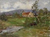 Lot 275 - John Falconer Slater (1857-1937) A STREAM NEAR...