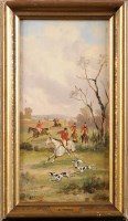 Lot 292 - Rudolf Stone (19th Century) A FOX HUNT IN FULL...