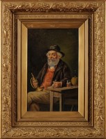 Lot 298 - Hermann Kern (Hungarian 1839-1912) AN ELDERLY...