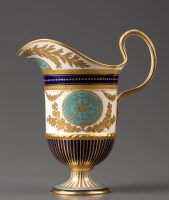 Lot 437 - Wedgwood: a bone china ewer of helmet form,...