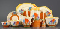 Lot 441 - Clarice Cliff: a large quantity of 'Crocus',...