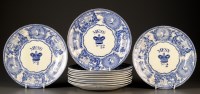 Lot 458 - Twelve Royal Navy ''Mess'' plates, of ''Young...