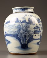 Lot 498 - A provincial ginger jar and cover, 19th...