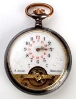 Lot 738 - An eight day Hebdomas open face gentleman's...