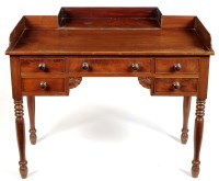 Lot 1058 - A William IV mahogany dressing table, with...