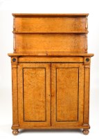 Lot 1134 - A Regency burr elm veneered chiffonier with...