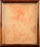 Lot 38 - H*** S*** (18th Century) A PASTORAL SCENE WITH...