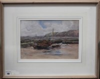 Lot 43 - William Milne (1873-1951) COBLES ON TYNEMOUTH...