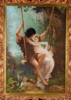 Lot 55 - 19th Century Continental School ''THE SWING''...