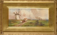 Lot 105 - John Atkinson (1863-1924) A HORSECART PASSING...