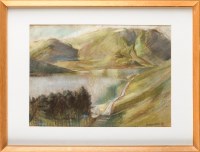 Lot 168 - Peter Shaw (1926-1982) ''TARN'' - A LAKELAND...