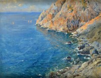Lot 185 - Michele Federico (1884-1966) ''CAPRI'' signed...