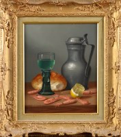Lot 206 - Brian Davies (1942-) STILL-LIFE STUDY OF A...