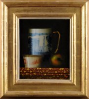 Lot 208 - Martin Mooney (1960-) ''BLUE AND WHITE JUG ON...